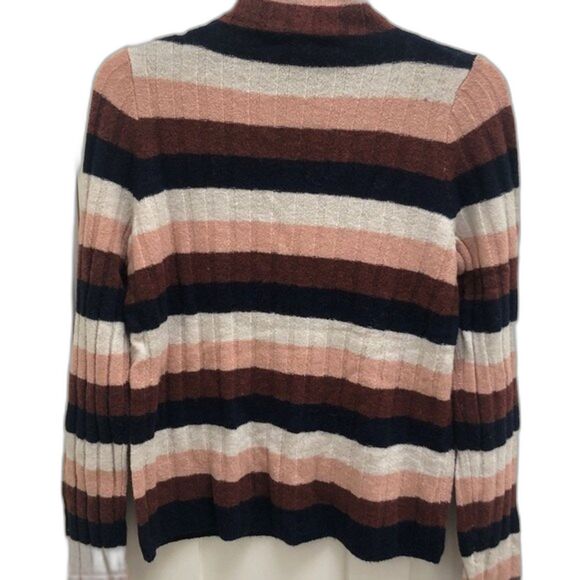 NWT Madewell Pullover Evercrest Alpaca Wool Blend Striped Sweater S - Picture 10 of 11
